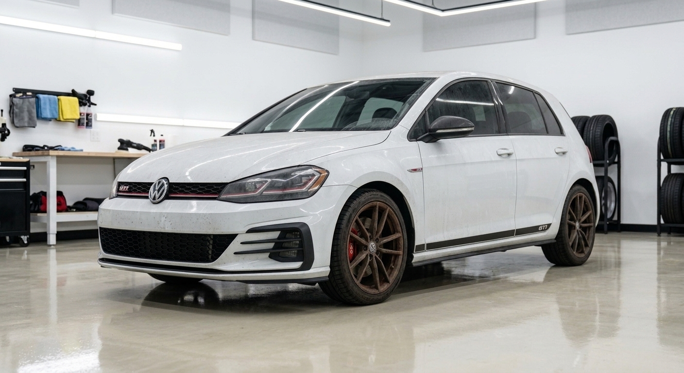 Golf GTI — two-stage paint correction — before detailing